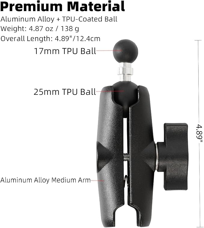 1 inch to 17mm Ball Adapter - Image 2