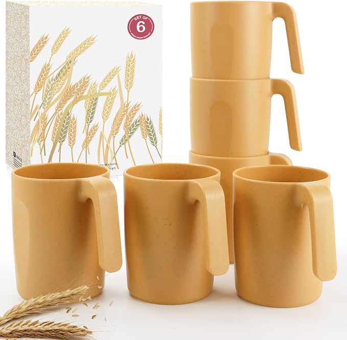 Wrova 16oz Wheat Straw Cups by WROVA