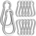 Carabiner, Heavy Duty Galvanized Steel Spring Snap Hook Carabiner Clips by High-PQ