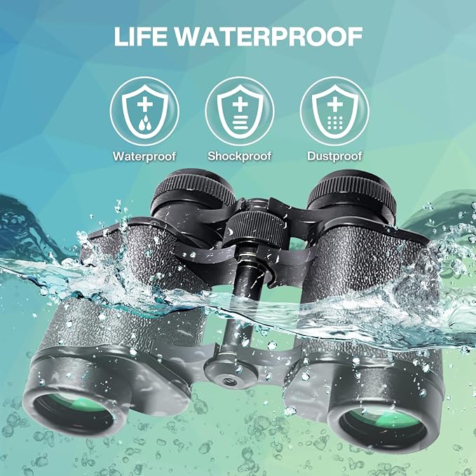 10x25 High Powered Binoculars for Adults, Waterproof Compact Binoculars - Image 4