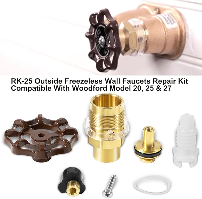 RK-25 Repair Kit, Outside Faucet Metal Handle Compatible - Image 2
