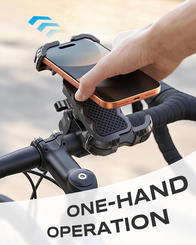 Zewdov Motorcycle Phone Mount, Upgrade Bike Phone Holder, 360° Rotatable Phone - Image 5