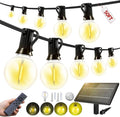 50FT Solar Lights Outdoor Waterproof: G40 15M Shatterproof Bulbs Patio Lights by Unknown