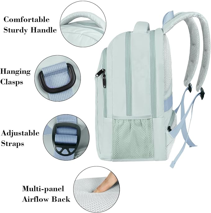 MATEIN Travel Laptop Backpack, Lightweight Anti Theft School Bookbag - Image 4