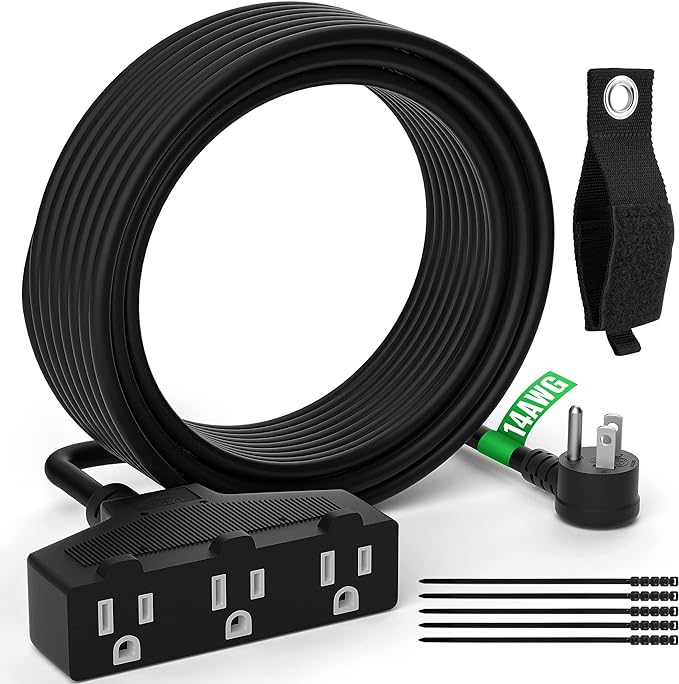 Outdoor Extension Cord 1 Ft by Elecan