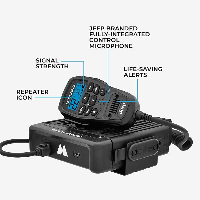 Midland MXT575J Jeep MicroMobile GMRS Two Way Radio - Image 5