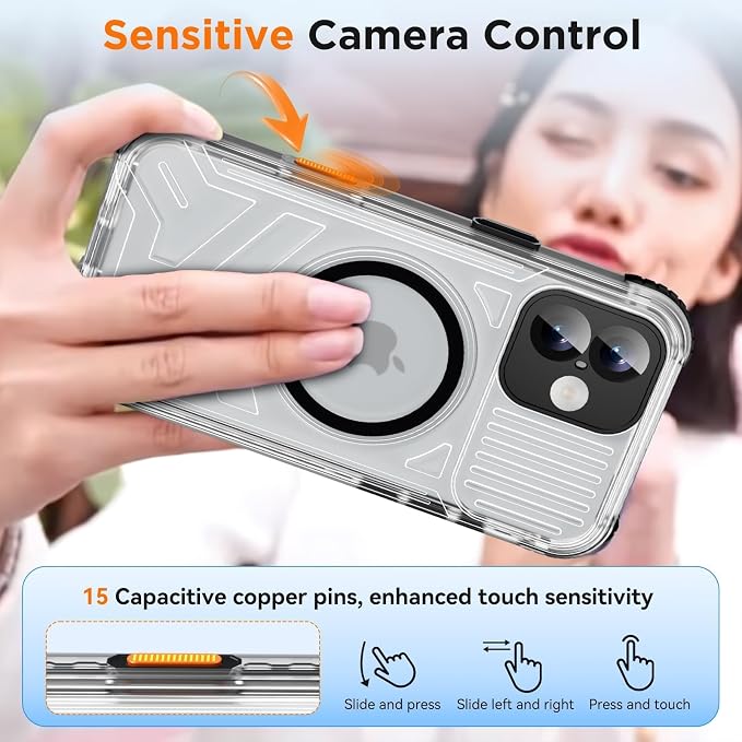 WIFORT for iPhone 16 Waterproof Case, Fit for Magsafe Full Body Magnetic - Image 5