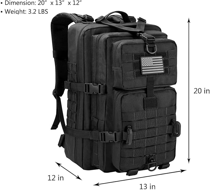 Hannibal Tactical MOLLE Assault Backpack, Tactical Backpack Military Army - Image 2