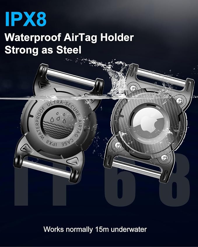 ONEONTA for Airtag Dog Collar Holder 2 Pack | Airtag Dog Waterproof - Image 6