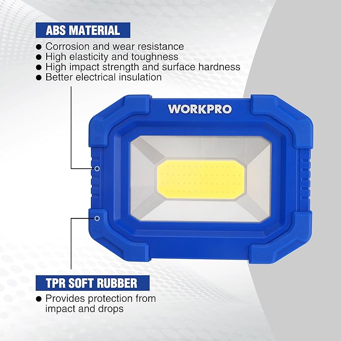WORKPRO LED Work Light, Rechargeable Magnetic Work Lights - Image 5