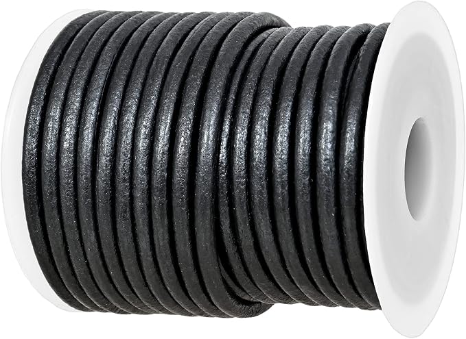GENIQUE Real/Genuine Round Leather String Cord by GENIQUE