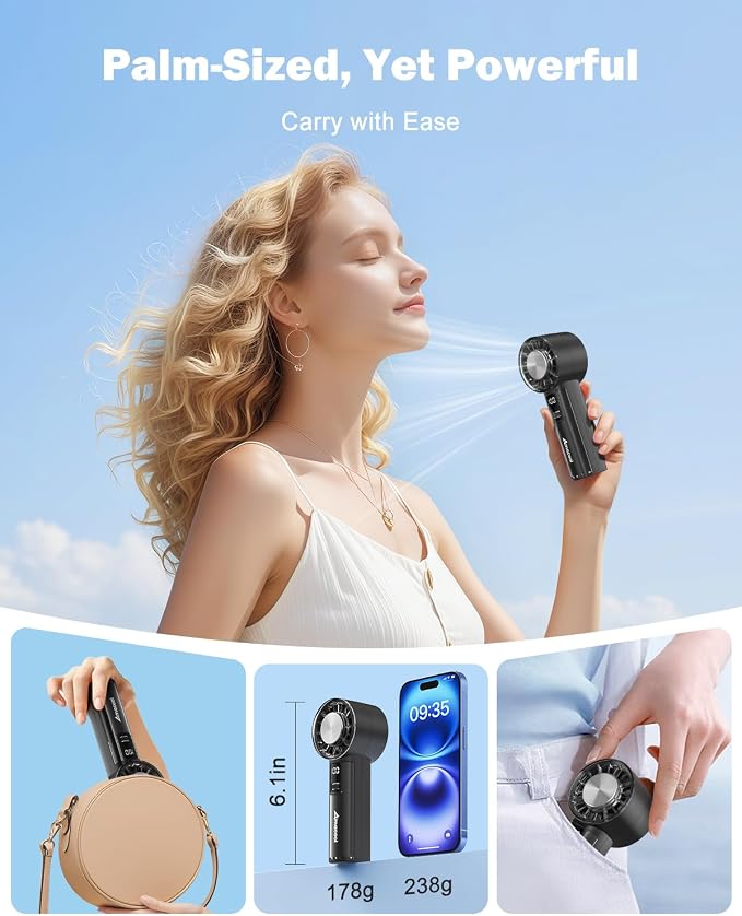 AMACOOL Handheld Fan with Ice Cooler, Mothers Day Gifts - Image 5