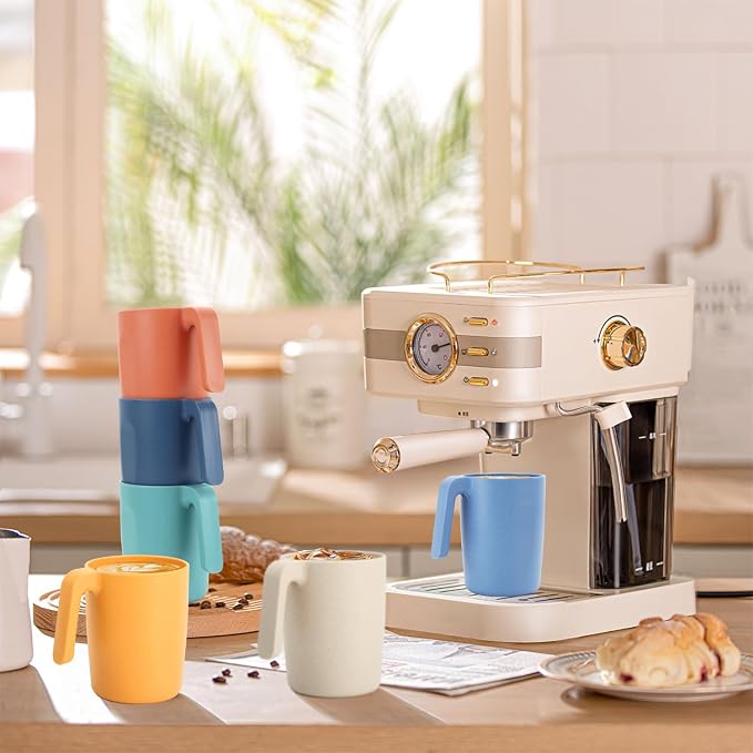 Homienly Wheat Straw Coffee Mugs, Alternative to Plastic Coffee Cups, - Image 7
