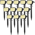 WENATY Solar Spot Lights Outdoor Waterproof IP65, 12 Pack Landscape Spotlights by WENATY