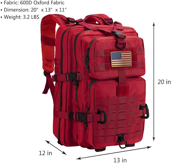 Hannibal Tactical MOLLE Assault Backpack, Tactical Backpack Military Army - Image 2