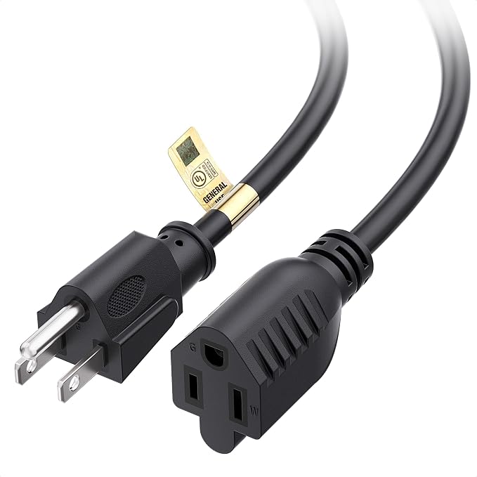 Cable Matters 16 AWG Heavy Duty 13A Power Extension Cord - 25ft by CableMatters