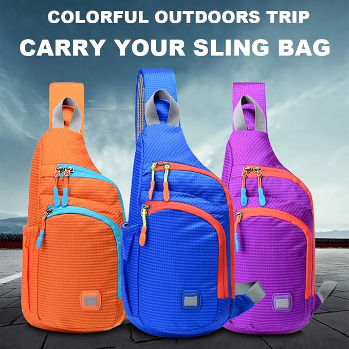 Peicees Small Sling Backpack Waterproof Unisex Shoulder Bag Chest Crossbody - Image 9