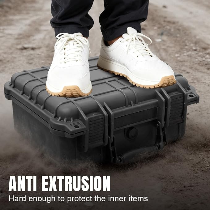 Jack Boss 13.6X11.4X6 Inch Hard Case, Portable Weather Waterproof Protective - Image 6
