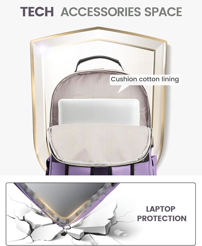 LOVEVOOK Laptop Backpack for Women, Travel Computer Work Bags - Image 7