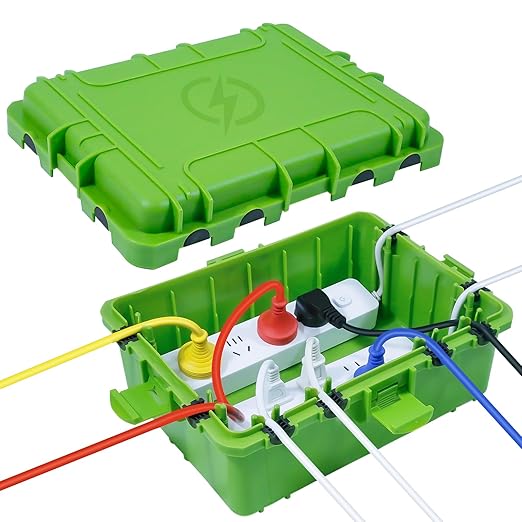 Large Outdoor Electrical Box Waterproof, IP54 Extension Cord Cover Weatherproof by OUTDSPLY