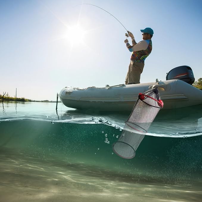 Fish Basket – 25x30cm/25x60cm/25x90cm Nylon, Portable Net Pen, Live Catch - Image 2