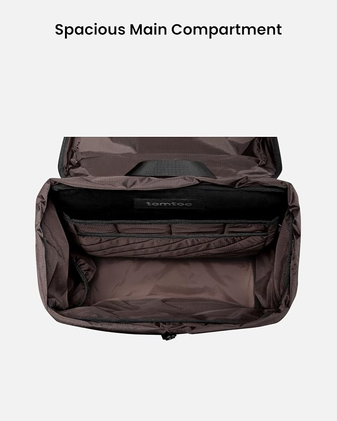 tomtoc Flap Laptop Backpack, Lightweight, Water-Resistant Casual Daypack - Image 4