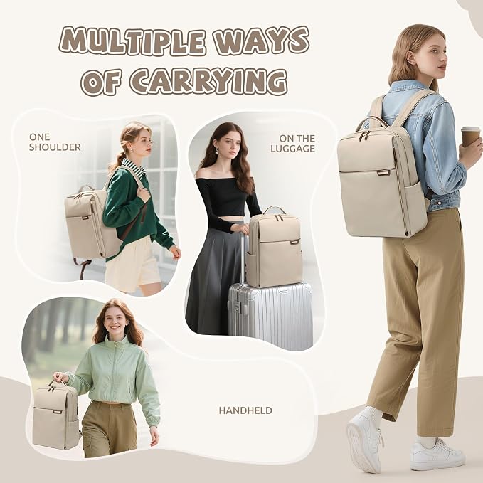 Laptop Backpack for Women, Work Business Traval Computer Backpacks - Image 7