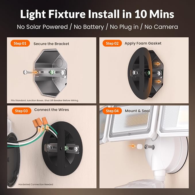 LEPOWER-TEC Zero Blind Spots Outdoor Security Light - Image 9