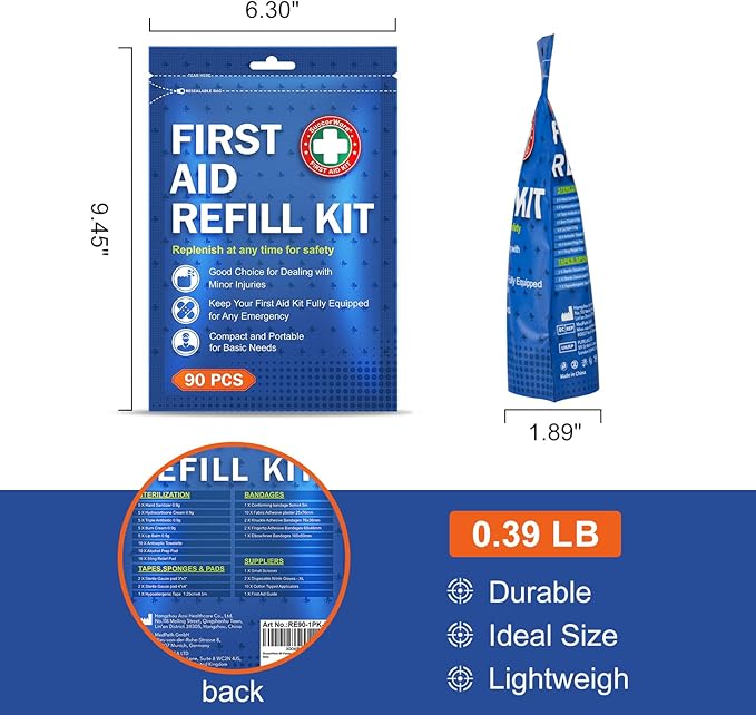SuccorWare 90 Pieces First Aid Refill Kit - Image 3
