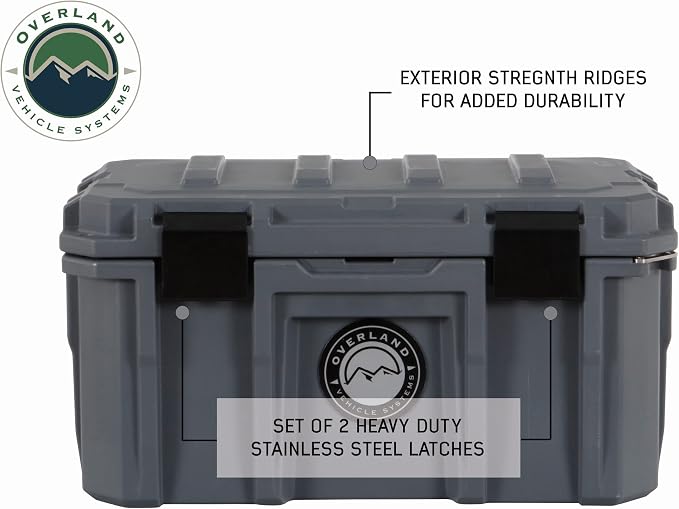 Overland Vehicle Systems 40100001 Dark Gray 53 QT Dry Box Storage - Image 9