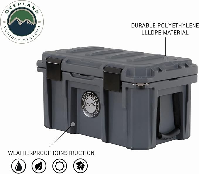 Overland Vehicle Systems 40100001 Dark Gray 53 QT Dry Box Storage - Image 3