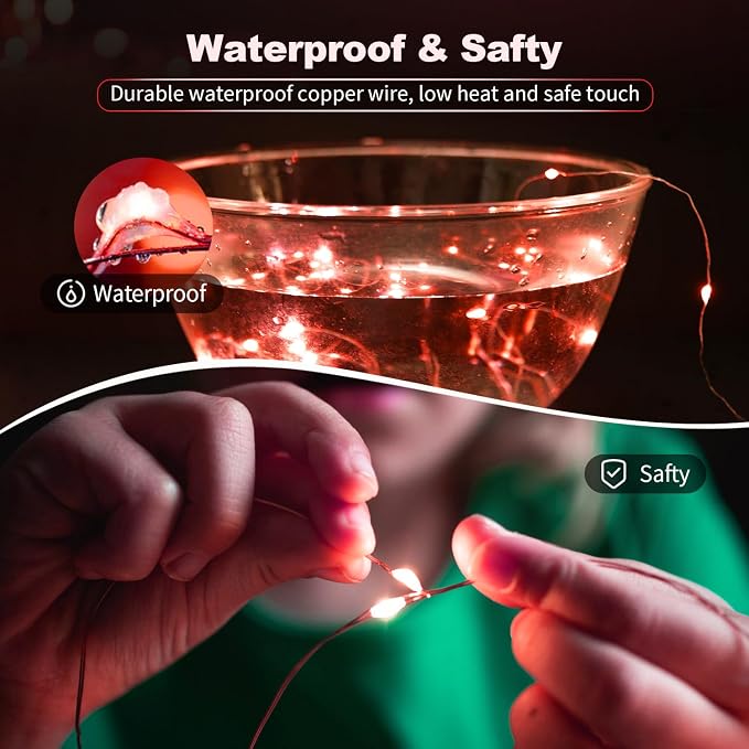 20 Pack LED Fairy Lights Battery Operated, 3 Features Blinking Slowly Blinking - Image 5