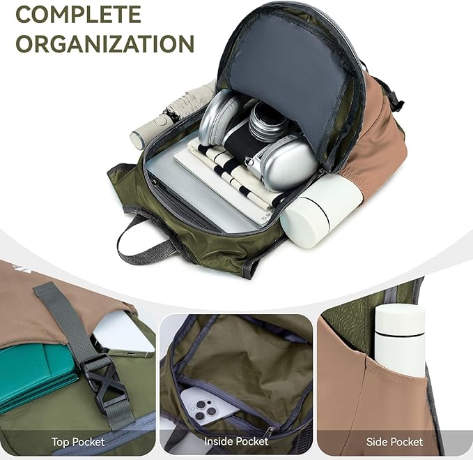 15L Small Hiking Backpack for Men Women Lightweight Packable Backpack Foldable - Image 3