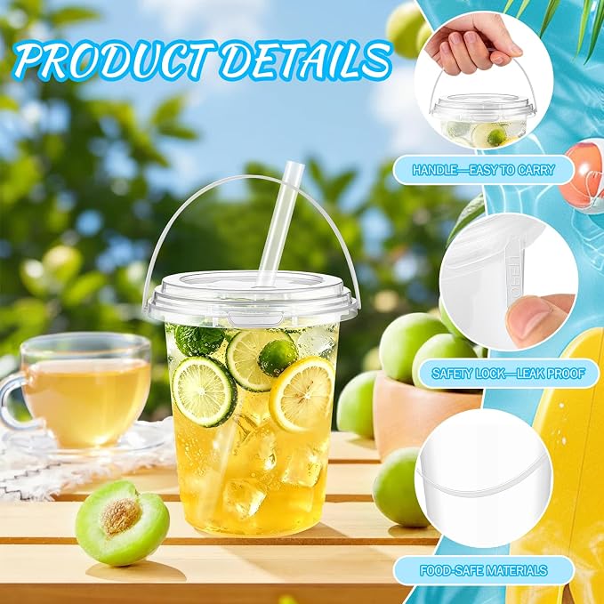 30 Sets 34 oz Drink Buckets - Image 2