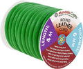 Mandala Crafts Round Genuine Green Leather Cord by MandalaCrafts