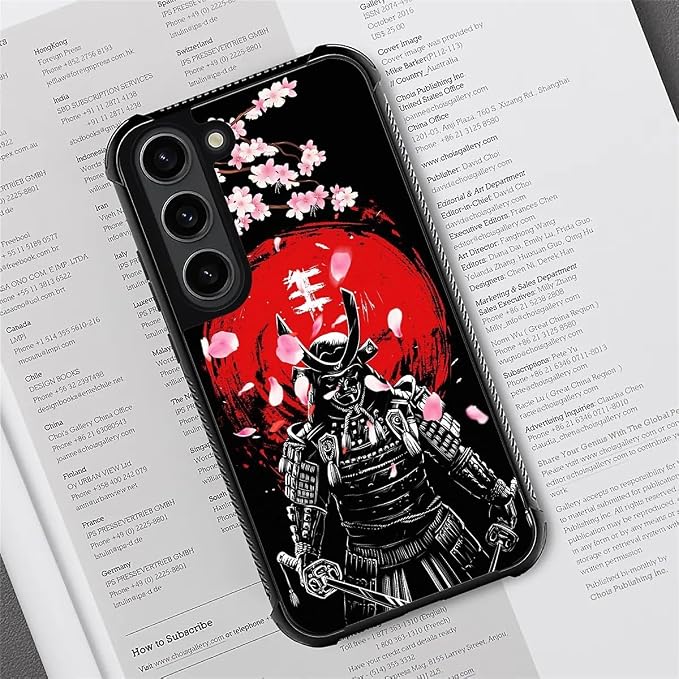 for Samsung Galaxy S23 Plus Case, Sakura Japanese Samurai Pattern Graphic - Image 4