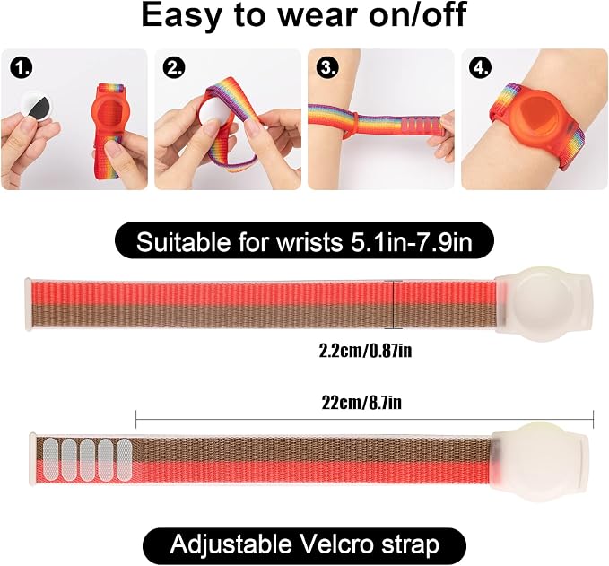 Kids Wristband Compatible with Apple AirTag, Protective Case - Image 2