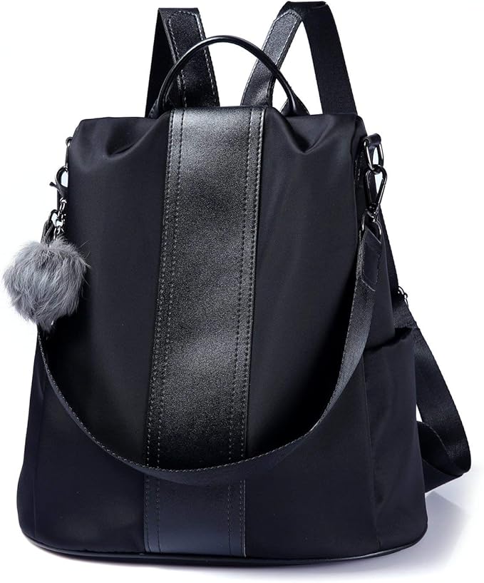 PINCNEL Women Backpack Purse Waterproof Nylon Anti-theft Rucksack Lightweight by PINCNEL