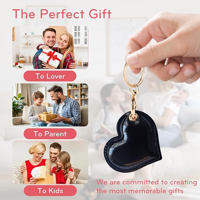 Leather Charm Keychain Holder Case Compatible - Image 4