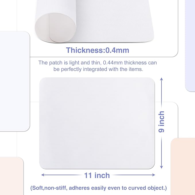 Gheeidau Canvas Repair Patch 9×11 Inch 3Pcs Waterproof Self-Adhesive Fabric - Image 4