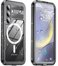 for Samsung Galaxy S24 Waterproof Case, Magnetic Heavy Duty Military Grade by Haireca