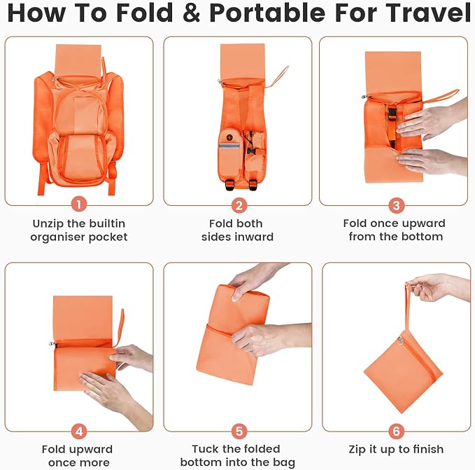 Small Hiking Backpack 15L- Lightweight Packable Foldable Backpack - Image 7