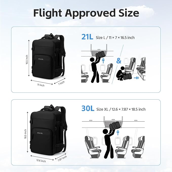 RealCool Travel Backpack for Women Men - Image 5