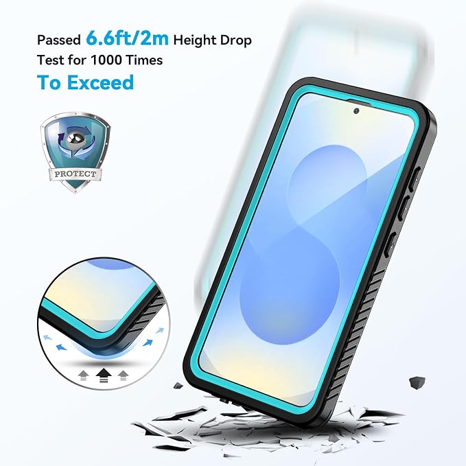 Lanhiem for Samsung Galaxy S25 Case, IP68 Waterproof Dustproof, Built-in Screen - Image 3