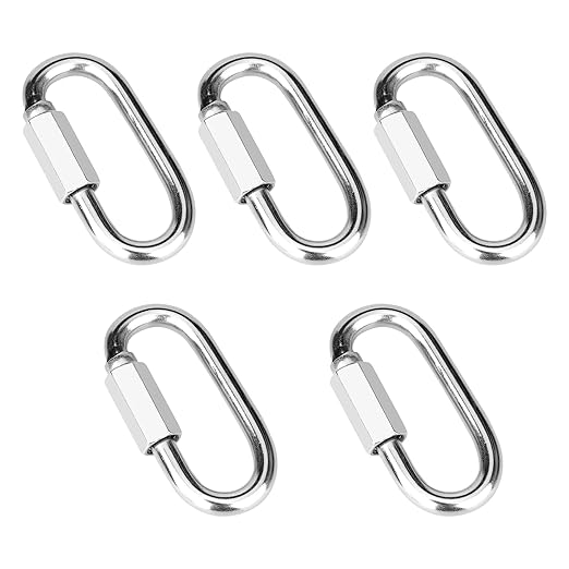 5 Pcs 2.3 Inch 304 Stainless Steel Heavy Duty Screw Chain Quick Links, 880LB by Vmuter
