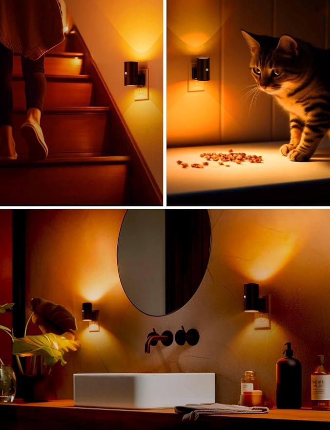 L LOHAS LED Motion Sensor Night Light, Amber Nightlights, Motion Activated - Image 6