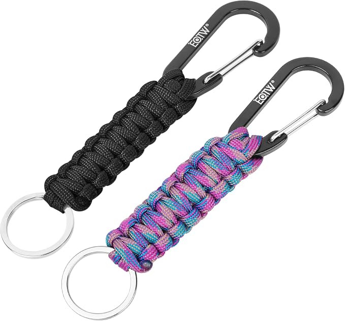 EOTW Paracord Keychain for Men Women Paracord Carabiner Backpack Keychain by EOTW
