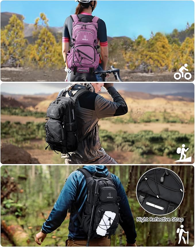 NOOLA Hydration Backpack with 3L Water Bladder, 22L / 25L Water Backpack - Image 8