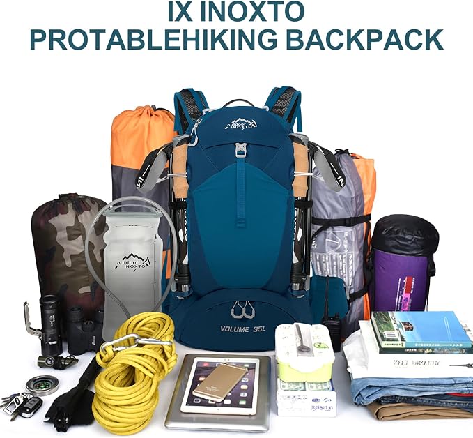 IX INOXTO Hiking Backpack, 26L/40L Waterproof Hiking Daypack - Image 5