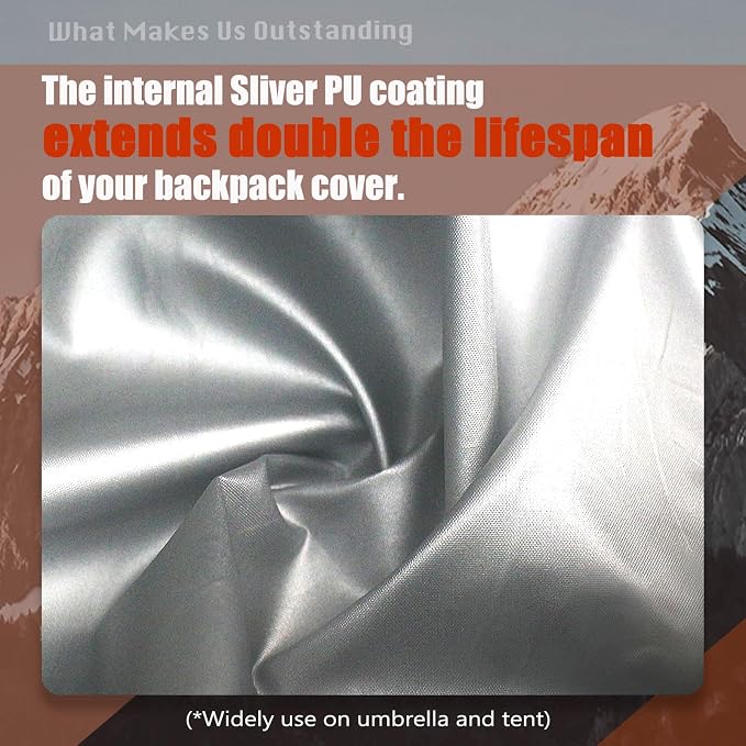 Frelaxy Waterproof Backpack Rain Cover, 10000mm Waterproof Level, Upgraded - Image 3